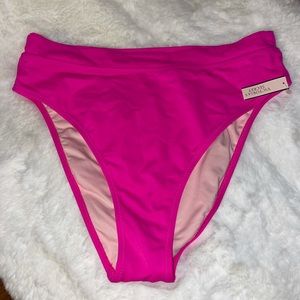 Victoria Secret High Brief Bikini Bottom Neon Pink